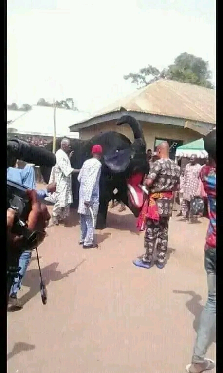 Joyful dancer in traditional attire